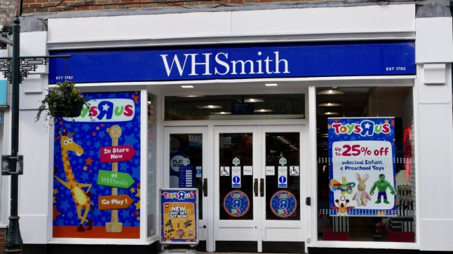 The front of a WHSmith store